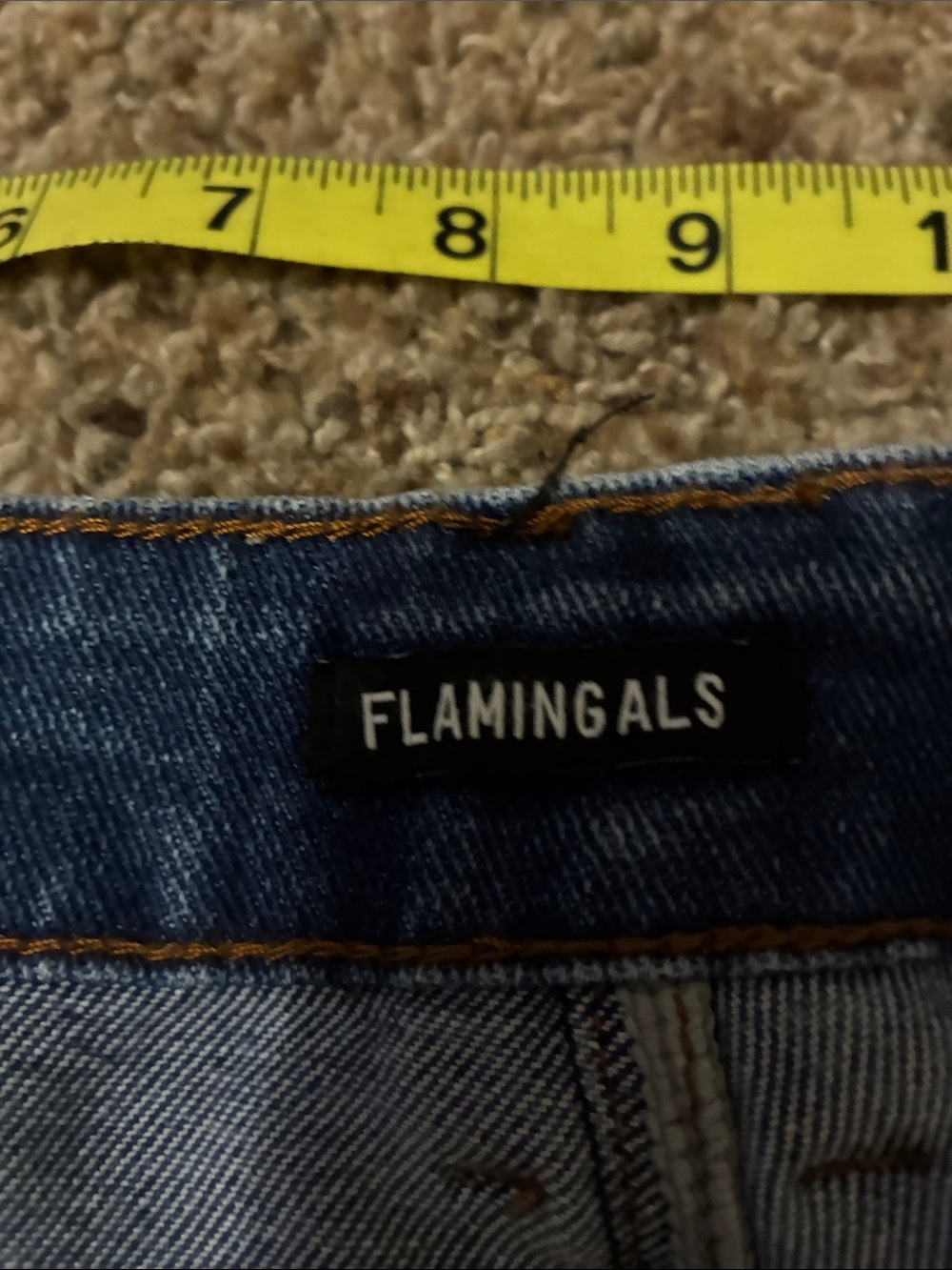 Flamingals Mid-Rise Straight leg baggy boyfriend jeans XL - Picture 5 of 8